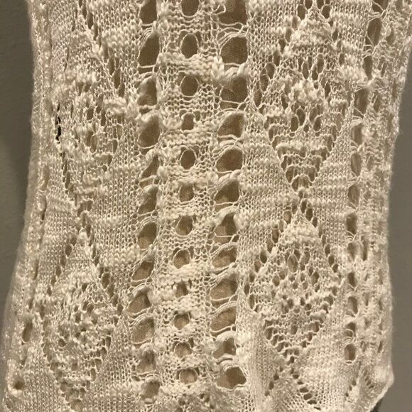 Ivory open knit sweater  - Picture 2 of 9